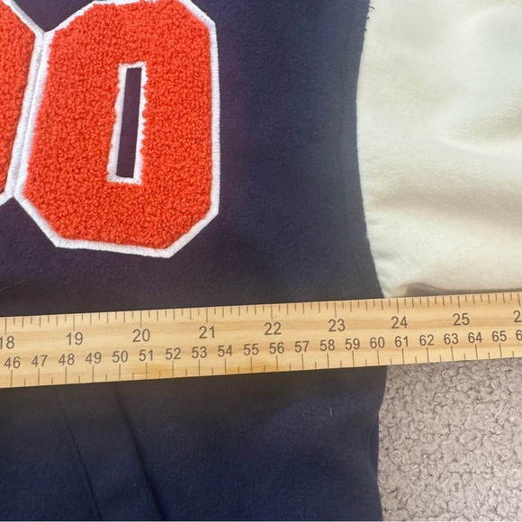 BOOHOO Oversized‎ Colorblock Varsity Bomber Jacket - Picture 3 of 10